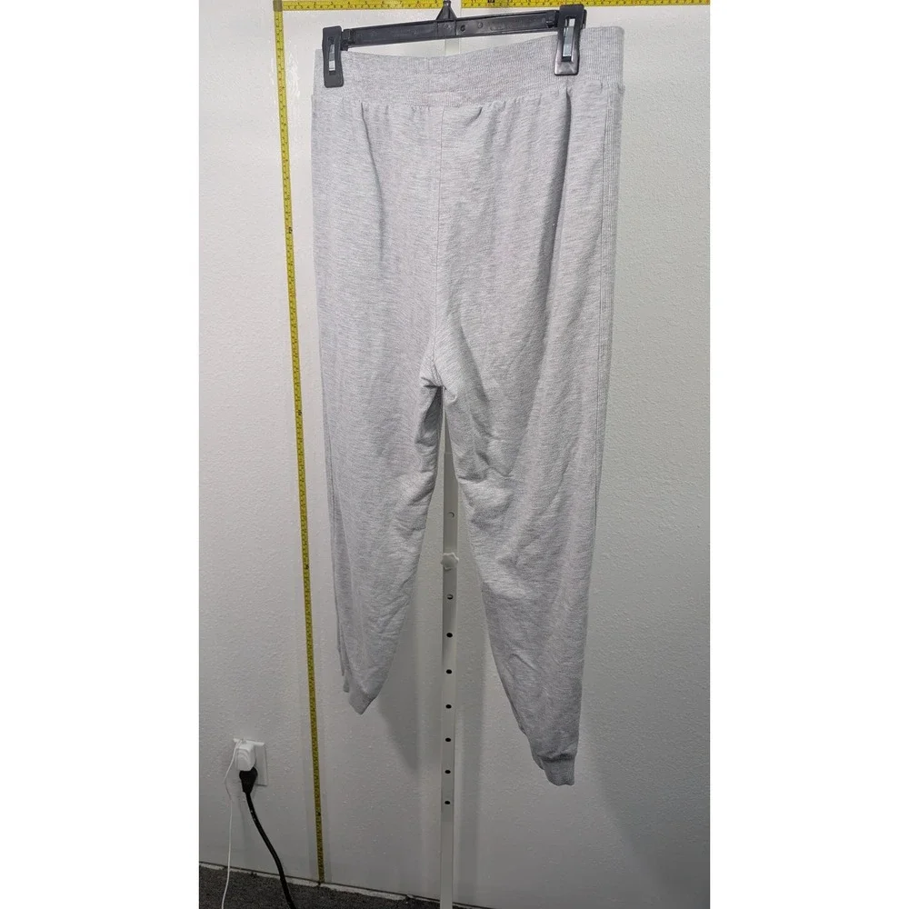 Jockey Heather Gray Jogger Sweatpants Womens Large Loungewear Pockets Stretch - Picture 5 of 5